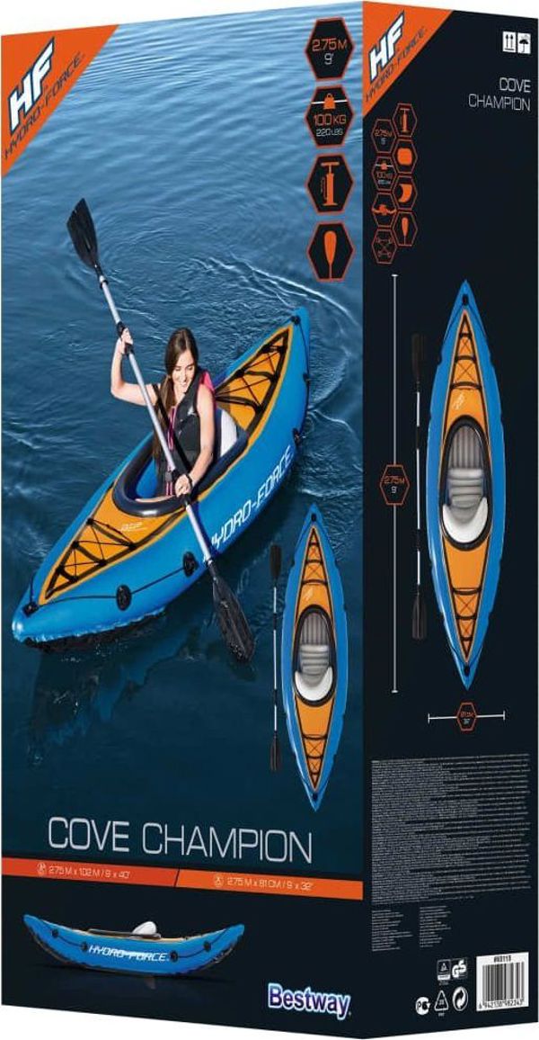 Bestway Φουσκωτό Καγιάκ Hydro-Force για 1 Άτομο