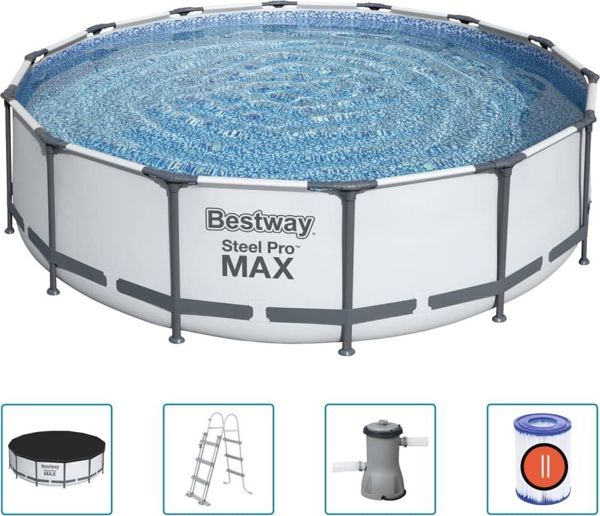 Πισίνα με πλαίσιο Bestway Steel Pro Max 427cm 5in1 (56950) 8673606 6942138983159