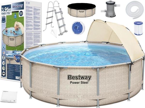 Πισίνα με πλαίσιο Bestway Power Steel 396cm (5614V) 8228559 6942138984613