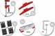 Bessey Σετ Σφιγκτήρες Πλήρους Επιφάνειας KRE-SET-A με Αξεσουάρ Ξυλουργικής, 4x KRE100-2K, 800mm/1000mm