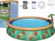 Bestway Fast Set Πισίνα Paradise Palms 457x84cm 7in1 με Αξεσουάρ (57416)