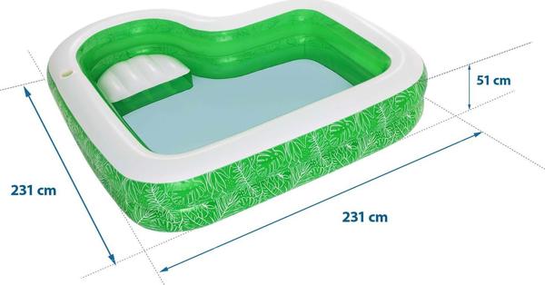 Φουσκωτή Πισίνα Bestway 231x231cm (54336)
