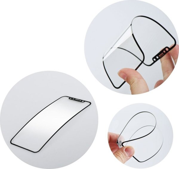 Bestsuit Υβριδικό γυαλί Bestsuit Flexible 5D Full Glue για Xiaomi 13 Pro μαύρο (Hot Bending)