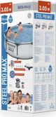 Bestway Πισίνα Με Μεταλλικό Σκελετό Steel Pro Max 305cm (56408)
