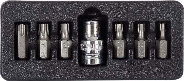 Beta Tools ΣΕΤ Καρυδάκια Torx T25-T55, 7 Τεμάχια, Υποδοχή 1/2'', Ατσάλι S2, 10749
