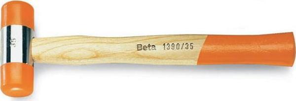 Beta Tools Πλαστικό Σφυρί Συναρμολόγησης 1390/28, 28mm με Ξύλινη Λαβή