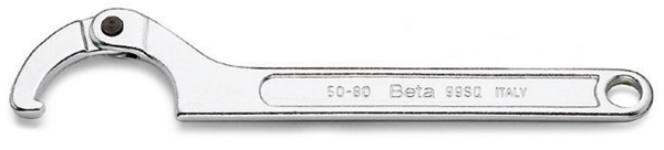 Beta Tools Γαλλικό κλειδί με γάντζο και αρθρωτή λαβή 50-80mm (000990250)