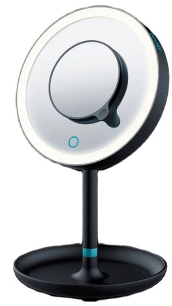 Καθρέφτης μακιγιάζ Beurer BS 45, μαύρος 17,5 cm, με LED φωτισμό και μεγεθυντικό καθρέφτη, λειτουργεί με μπαταρίες