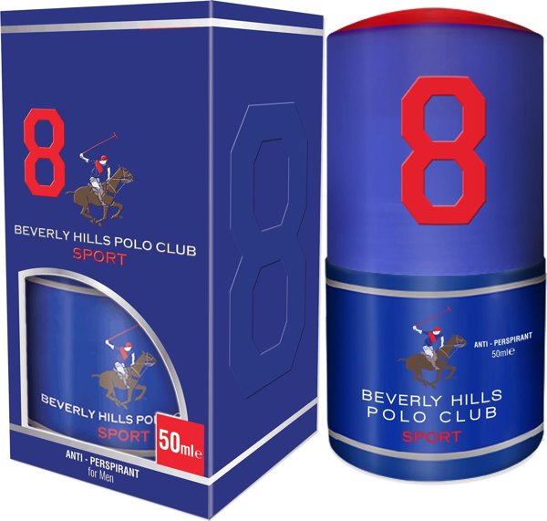 BEVERLY HILLS Polo Club 8 Αντιιδρωτικό roll-on για άνδρες 50 ml