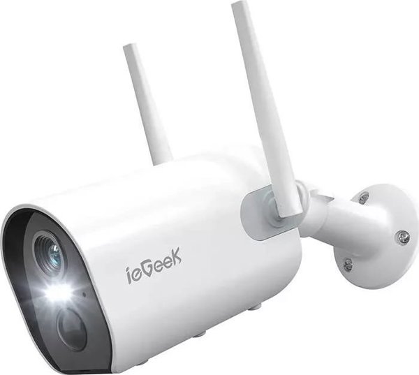 Ασύρματη εξωτερική κάμερα WiFi ieGeek ZS-GX2S λευκή 5200mAh