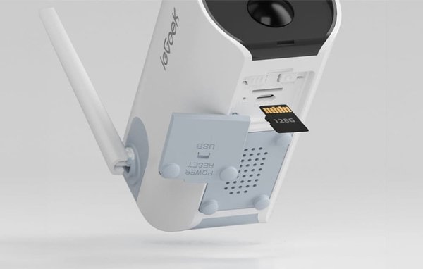Ασύρματη εξωτερική κάμερα WiFi ieGeek ZS-GX2S λευκή 5200mAh