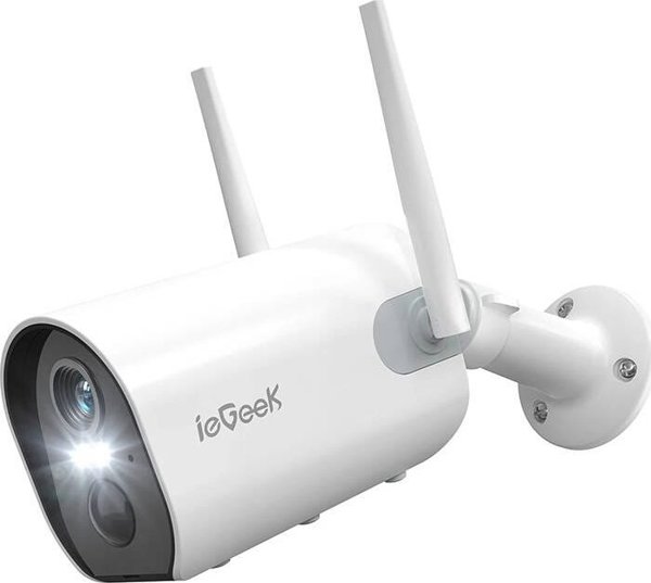 Ασύρματη εξωτερική κάμερα WiFi ieGeek ZS-GX2S λευκή 5200mAh