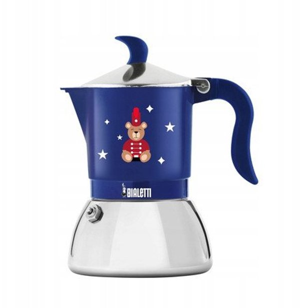 Bialetti - καφετιέρα Fiammetta Induction Joyful Christmas 4tz μπλε