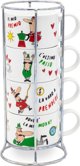 Bialetti Bialetti Italia - Σετ 4 φλιτζάνια για καπουτσίνο σε βάση