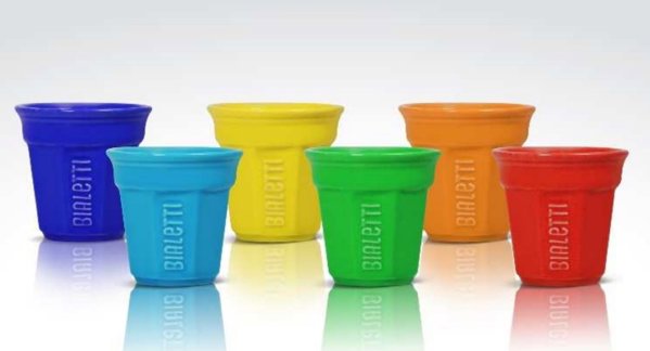Bialetti Σετ Φλιτζάνια Εσπρέσο, 6 Τεμάχια, Πολύχρωμα