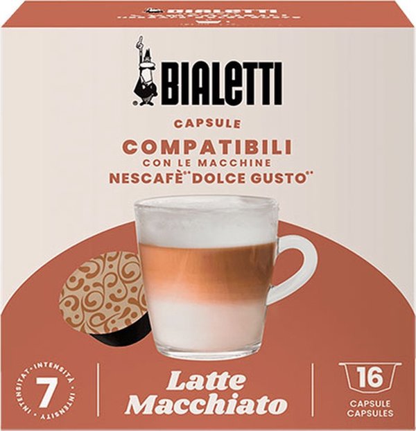 Bialetti Κάψουλες Latte Macchiato για Dolce Gusto 16 τεμ.