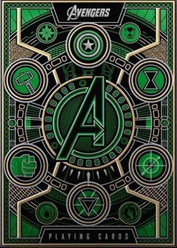 Bicycle Bicycle Κάρτες Avengers πράσινη τράπουλα