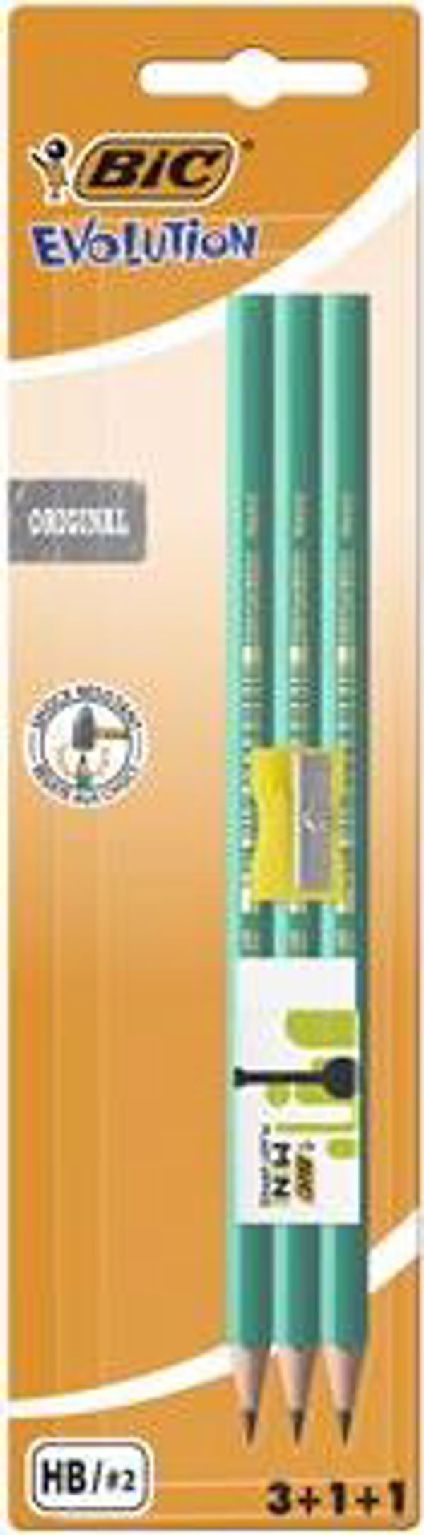 Μολύβι BIC Evolution 650 HB Σετ 5 Τεμαχίων (3+1+1)