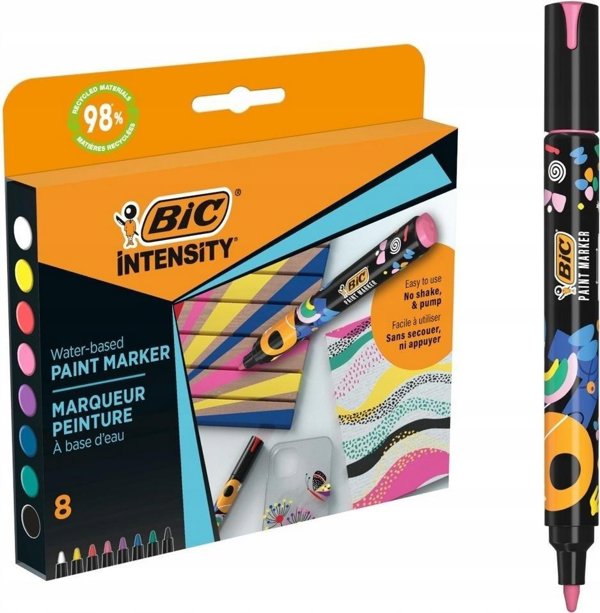 BIC Intensity Μαρκαδόροι Ζωγραφικής Σετ 8 Χρωμάτων