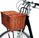 Bicycle Gear Ποδηλατικό Καλάθι από Λυγαριά, Εμπρόσθιο με Μεταλλικά Άγκιστρα, Καφέ, 45x30x25cm, για Ποδήλατα 20-28"