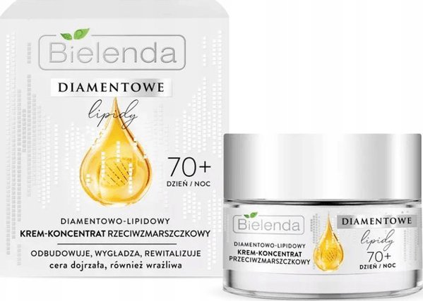 Bielenda Bielenda Διαμαντένια Λιπίδια 70+ Διαμαντένια-Λιπιδική Κρέμα - συμπύκνωμα κατά των ρυτίδων για ημέρα και νύχτα 50ml