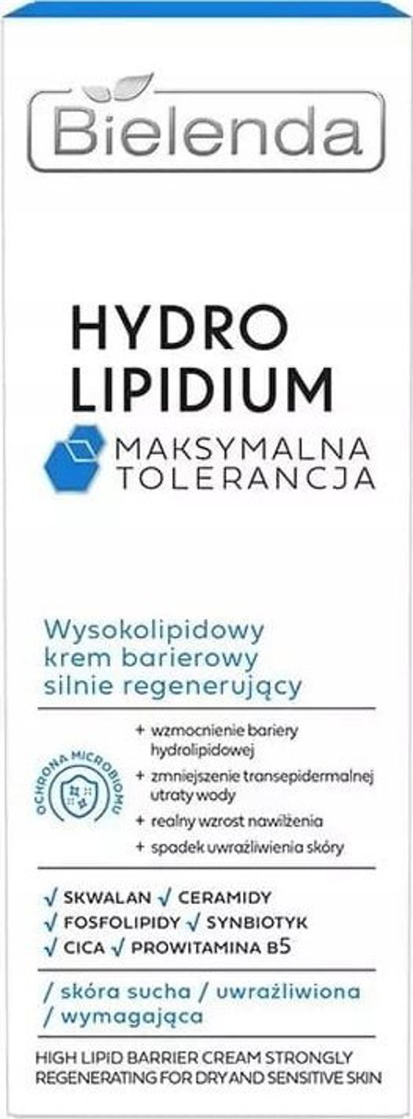 Bielenda Hydro Lipidium Υψηλής περιεκτικότητας σε λιπίδια κρέμα φραγμού με ισχυρή αναγέννηση 50ml