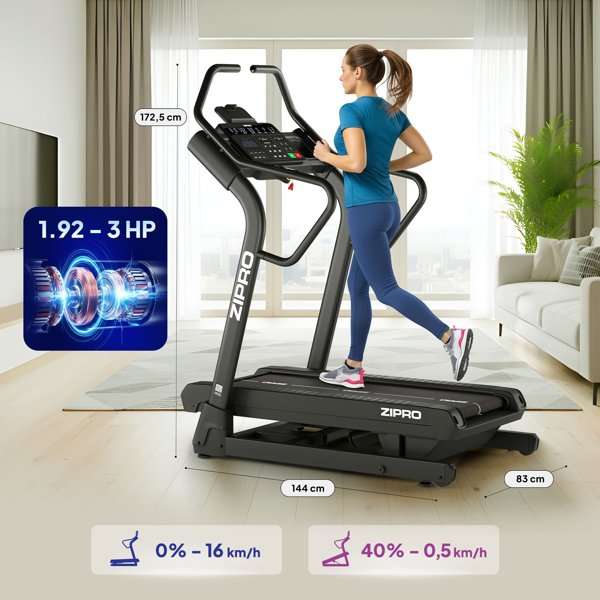 Διάδρομος Zipro Shred με κλίση 40%