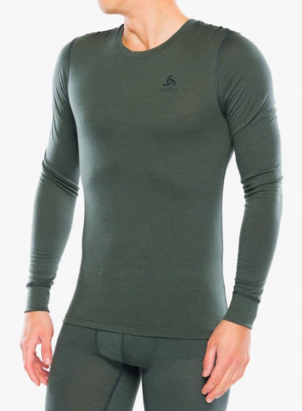 Ισοθερμικό εσώρουχο με μακρύ μανίκι Odlo BL TOP crew neck l/s MERINO 200 μέγεθος M Μπλε