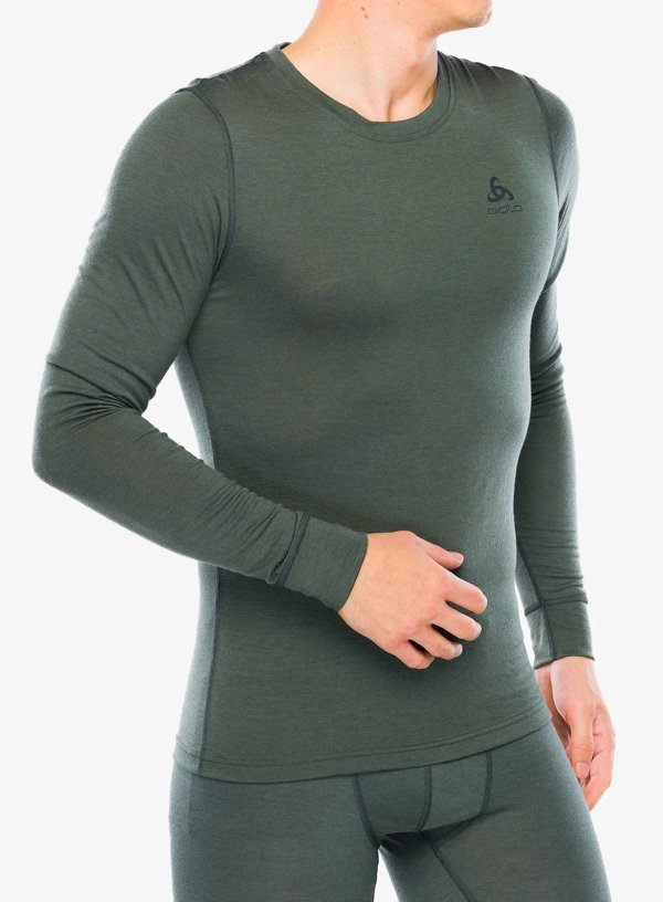 Ισοθερμικό εσώρουχο με μακρύ μανίκι Odlo BL TOP crew neck l/s MERINO 200 μέγεθος M Μπλε