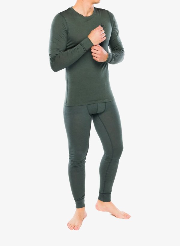 Ισοθερμικό εσώρουχο με μακρύ μανίκι Odlo BL TOP crew neck l/s MERINO 200 μέγεθος M Μπλε