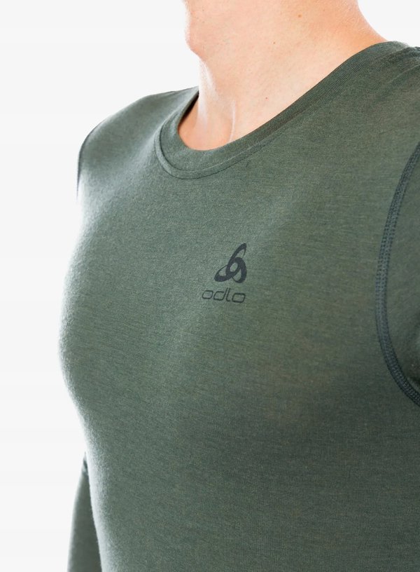 Ισοθερμικό εσώρουχο με μακρύ μανίκι Odlo BL TOP crew neck l/s MERINO 200 μέγεθος M Μπλε