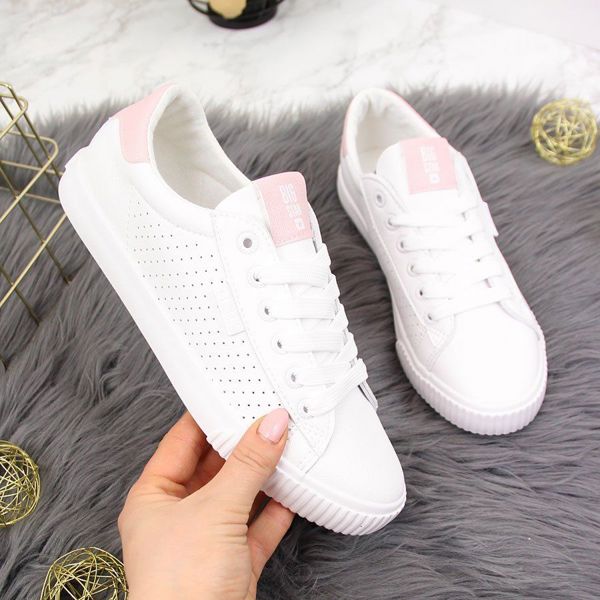 Big Star Χαμηλά sneakers από οικολογικό δέρμα λευκά Big Star HH274073 37