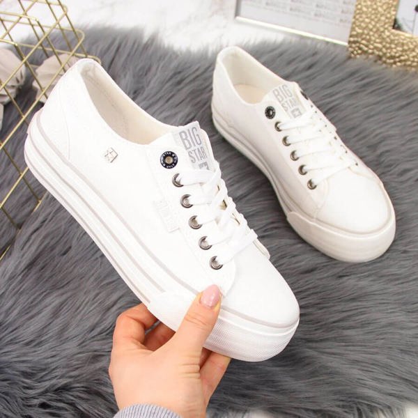 Big Star Γυναικεία Sneakers με Πλατφόρμα σε Λευκό Big Star HH274052 40