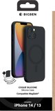 BIGBEN Silicone case MagSafe Black, fur iPhone 14, COVMAGIP14BL