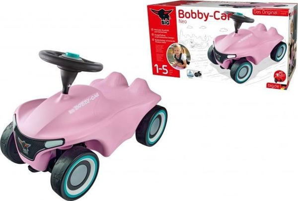 Big Jezdzik Pchacz Bobby Car Neo Ροζ