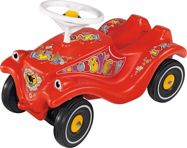 BIG Bobby Car Classic Lumi Παιδικό Αυτοκίνητο Περιπάτου με Φώτα, Κόκκινο, για Παιδιά από 1 Ετους