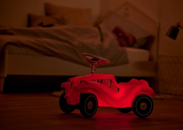 BIG Bobby Car Classic Lumi Παιδικό Αυτοκίνητο Περιπάτου με Φώτα, Κόκκινο, για Παιδιά από 1 Ετους
