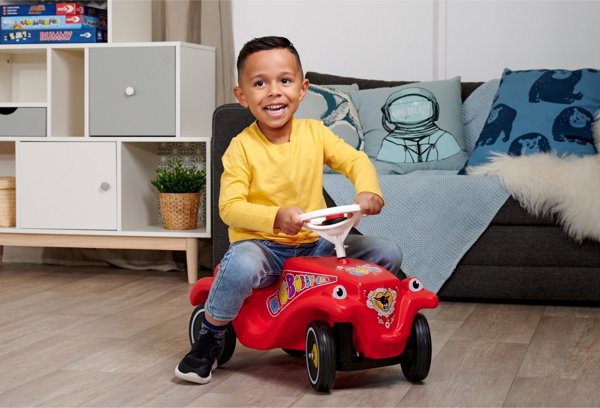 BIG Bobby Car Classic Lumi Παιδικό Αυτοκίνητο Περιπάτου με Φώτα, Κόκκινο, για Παιδιά από 1 Ετους