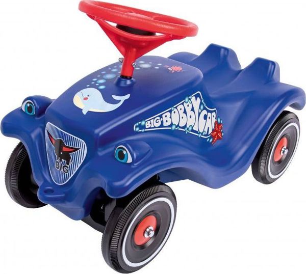 BIG Bobby Car Classic Ocean - Παιδικό Αυτοκίνητο Ride-On με Ήχο, Μπλε Χρώμα & Σχέδιο Δελφινιού