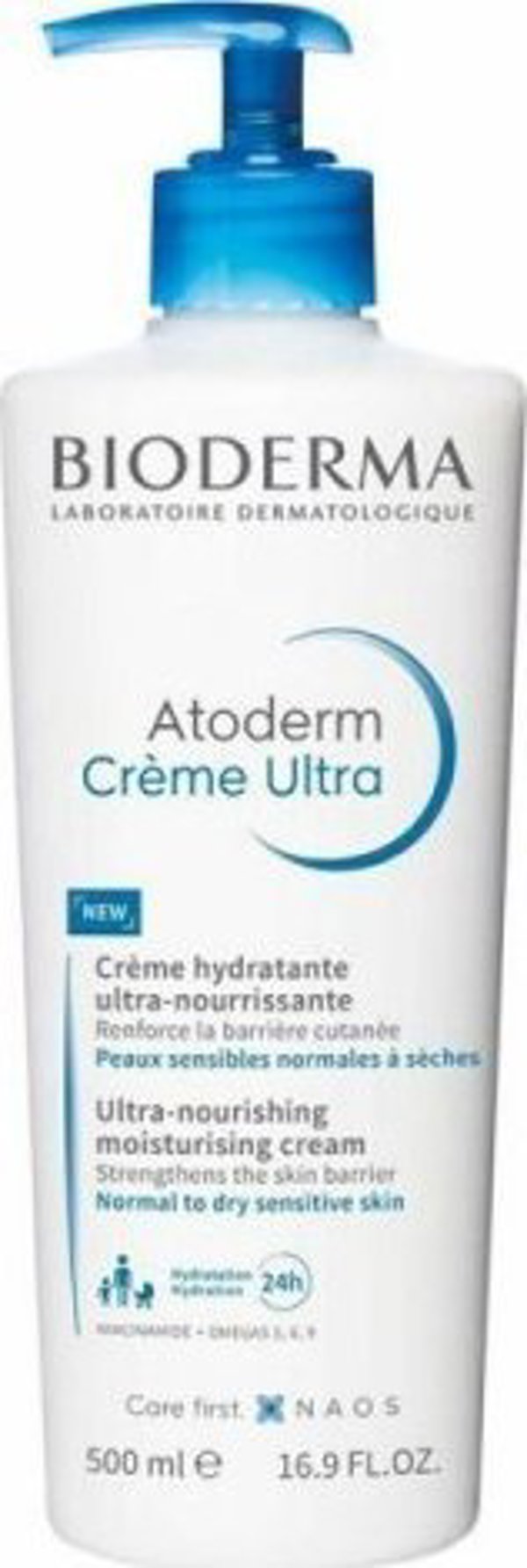 Bioderma Atoderm Ενυδατική Κρέμα Σώματος για Ξηρό και Ευαίσθητο Δέρμα (500ml)