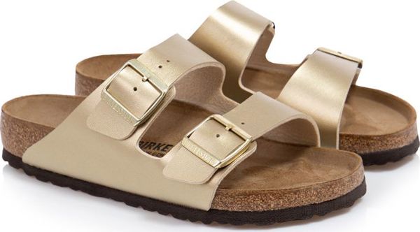 Birkenstock Klapki damskie Birkenstock Arizona BF Gold 1016110 - 36
