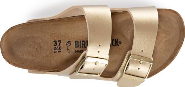 Birkenstock Klapki damskie Birkenstock Arizona BF Gold 1016110 - 36