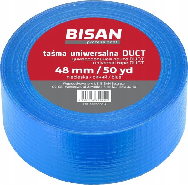 Bisan Ταινία γενικής χρήσης Duct 48MM/50MB μπλε [24]