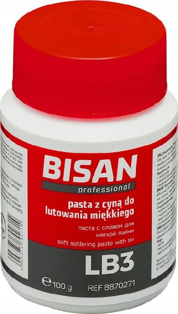 Bisan ΠΑΣΤΑ ΜΕ ΚΑΛΑΙ ΓΙΑ ΜΑΛΑΚΗ ΚΟΛΛΗΣΗ LB3 100G (ΚΟΥΤΙ) [25]