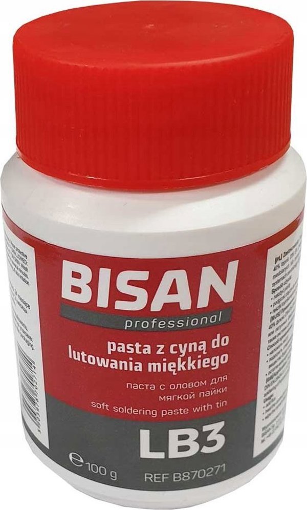Bisan ΠΑΣΤΑ ΜΕ ΚΑΛΑΙ ΓΙΑ ΜΑΛΑΚΗ ΚΟΛΛΗΣΗ LB3 100G (ΚΟΥΤΙ) [25]