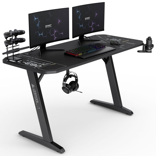 Γραφείο SENSE7 Nomad Cybernetic Μαύρο 140 cmx60 cm 140x60 cm