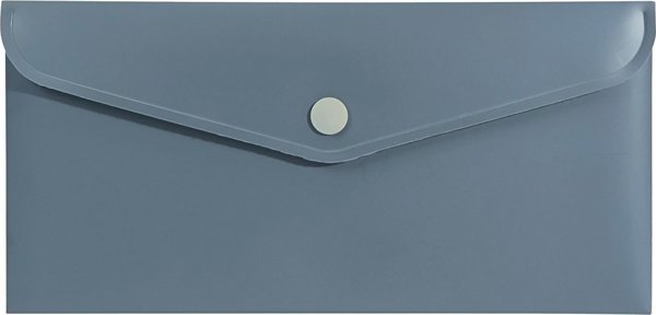 Φάκελος Biurfol με κουμπί DL 21x11 PP γκρι sotf touch BIURFOL
