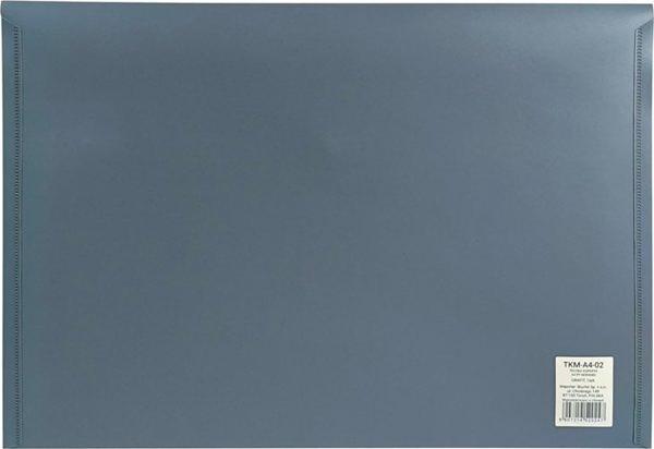 Biurfol Φάκελος με κουμπί A4 PP γκρι soft touch BIURFOL