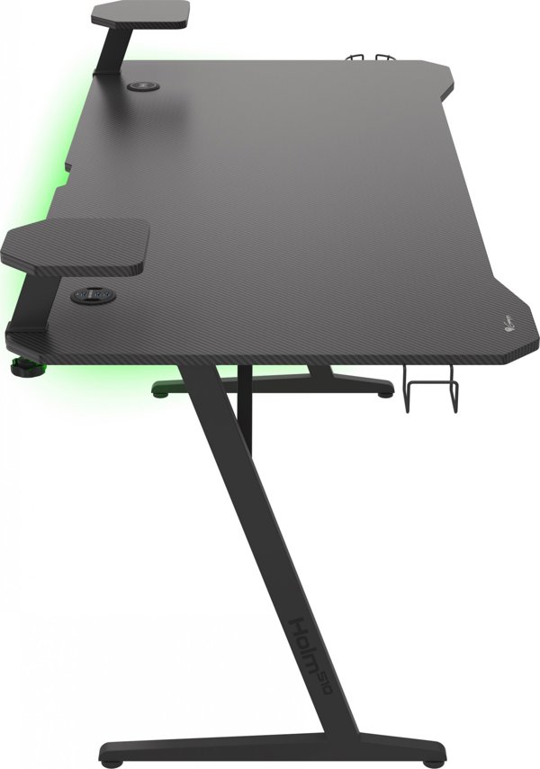 Γραφείο Genesis Holm 510 RGB Μαύρο 160 cmx75 cm