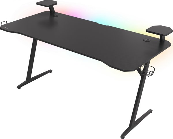 Γραφείο Genesis Holm 510 RGB Μαύρο 160 cmx75 cm